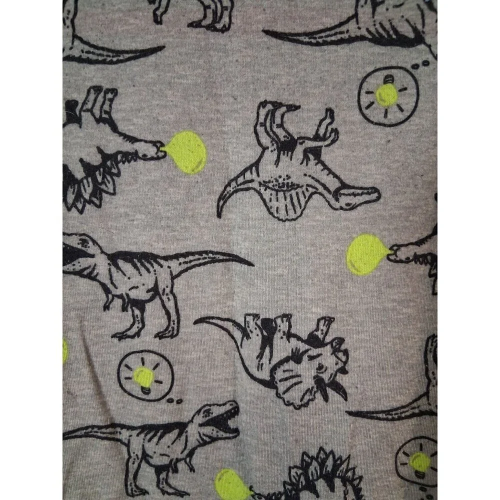 Carter's Pajamas One Piece Dinosaur Long Sleeve Winter Gray Size 18 Months